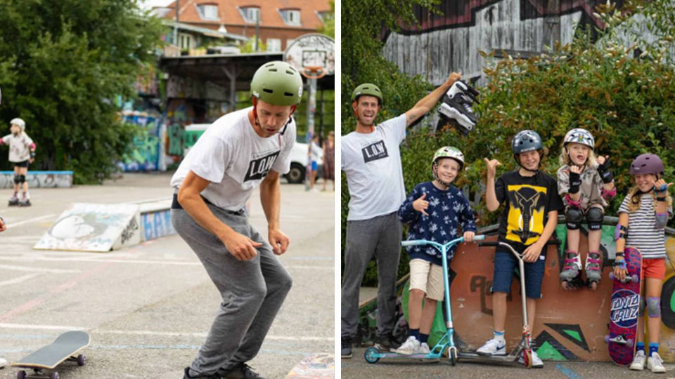 Privat skateboardundervisning for 1-3 personer med erfaren instruktør. Lær tricks og teknikker på skateboard, tilpasset dit niveau og ønsker.